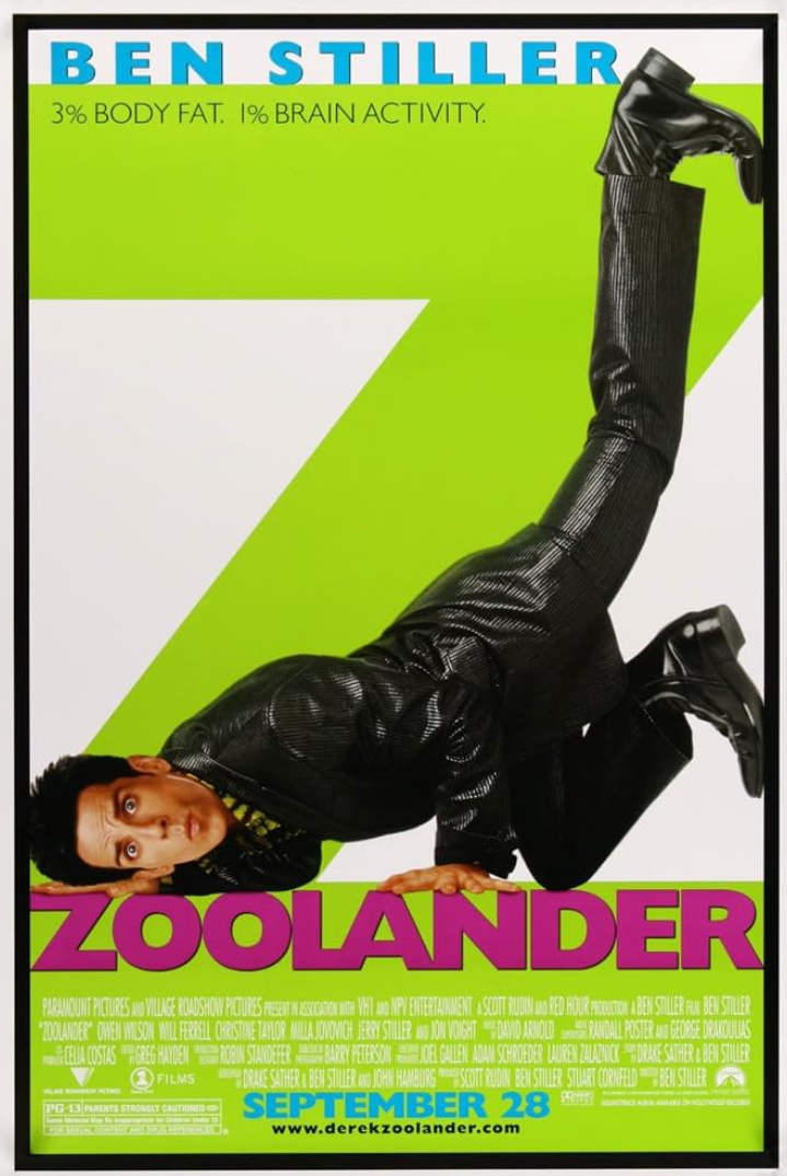 Zoolander movie poster