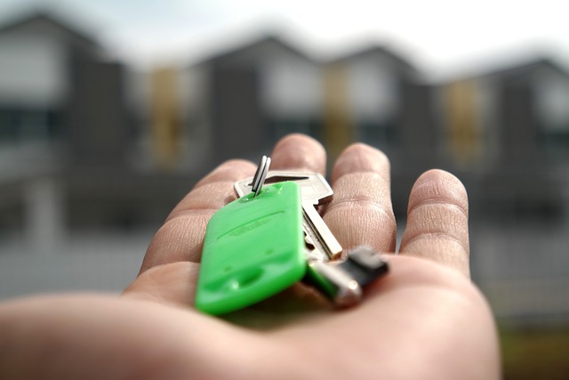 closeup of keys held in palm of hand
