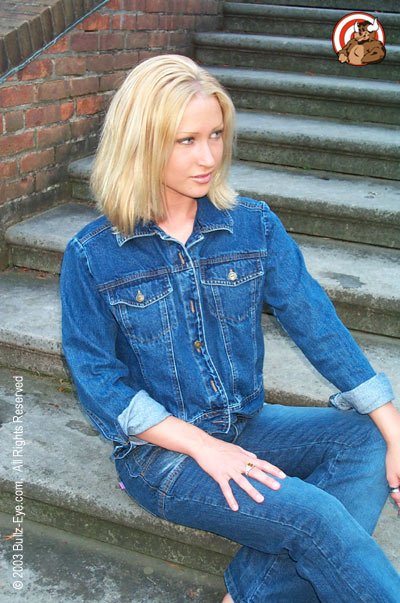 Heather in jeans and jean jacket