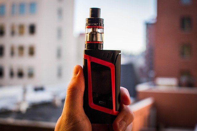 red and black vaping cartridge
