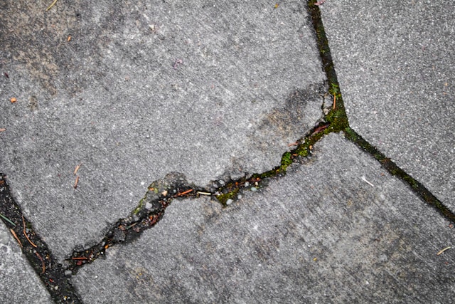 cracked concrete