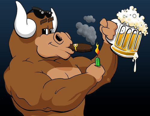 Bullz-Eye men’s lifestyle magazine covering movies, TV, sports, gear, and travel - cover image with original bull character logo