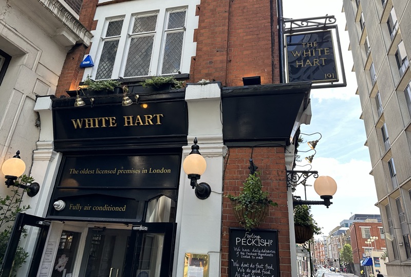 The White Hart pub in London