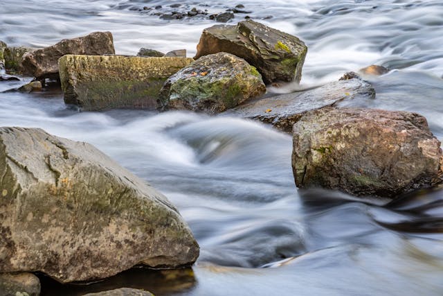rocks in a stream