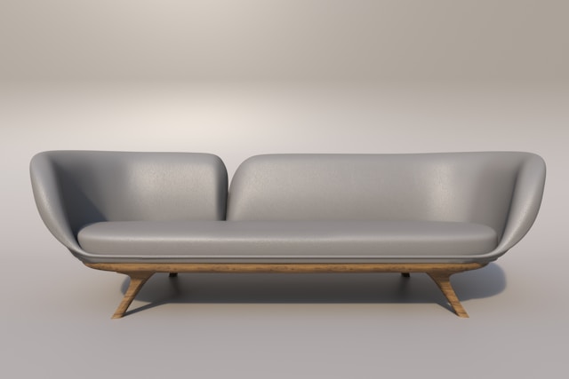 modern gray couch