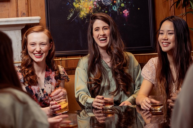 three women out with drinks