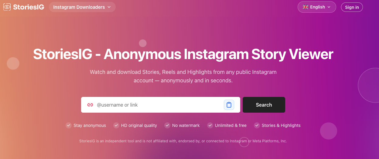 StoriesIG screenshot