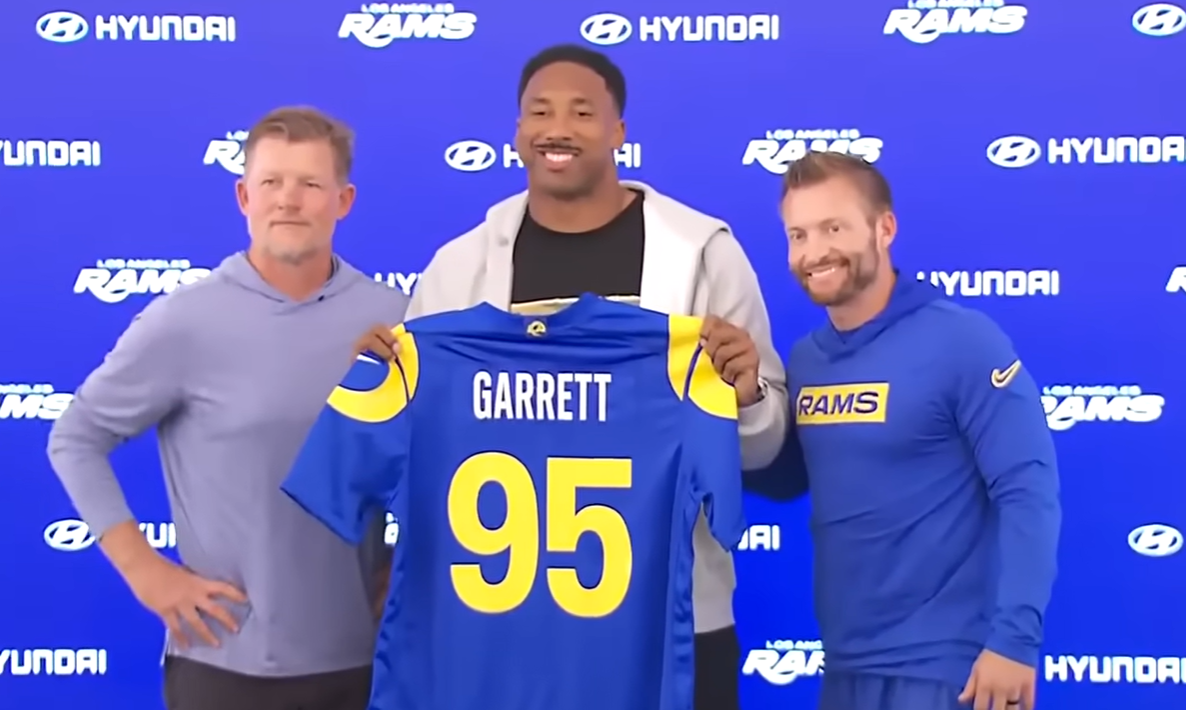 Myles Garrett LA Rams press conference