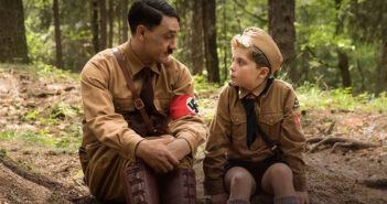 Taika Waititi and Roman Griffin Davis in "Jojo Rabbit"