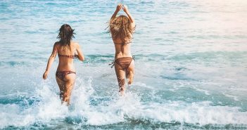 women at the beach