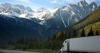 truck on the highway