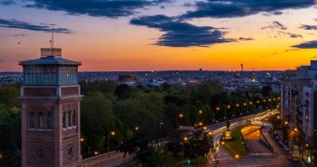 Madrid Spain sunset