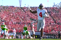 Jeremiah Smith vs Oregon 2025 rose bowl
