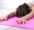 woman doing yoga