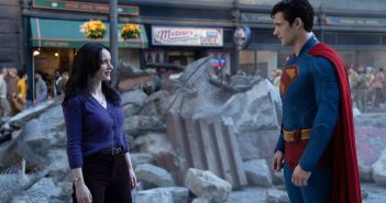 David Corenswet and Rachel Brosnahan in "Superman"