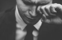 man crying