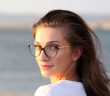 woman wearing glasses