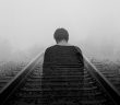 depressed man rear view