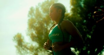 woman running