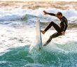 man surfing