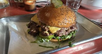 Smashburger at Never Say Dive Bar in Cleveland