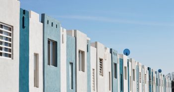 apartments painted white