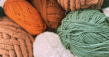 balls of yarn in a variety of colors