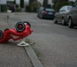 toy car in the street