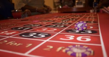 roulette table in casino