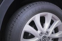closeup of car tire