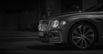 black and white side bew of mercedes benz luxury car