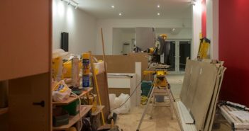 rome being remodeled with red walls