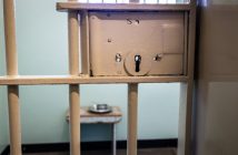 bars and lock in jailt cell