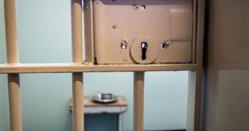 bars and lock in jailt cell