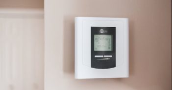 thermostat on wall