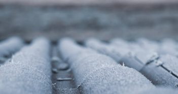 close-up of roof shingles