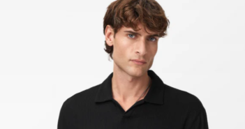man in black polo shirt
