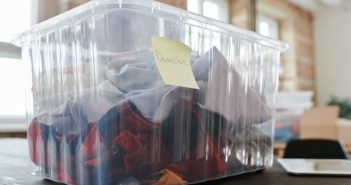 plastic container for clothes and stuff