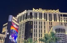 Planet Hollywood hotel and casino in Las Vegas at Night November 2025