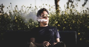 man vaping