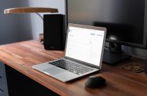 laptop on desk