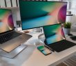 desktop with computers