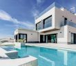 modern house with pool