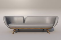modern gray couch