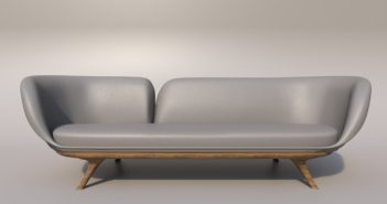 modern gray couch