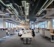 office workers in large office area