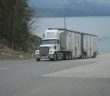 semi truck on highway