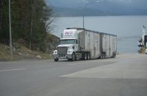 semi truck on highway