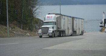 semi truck on highway
