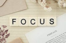FOCUS spelled out in blocks